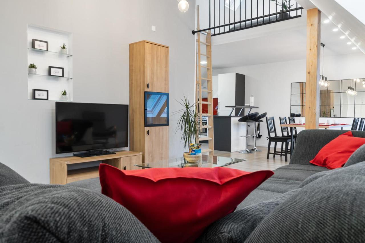 Modernes 3-Zimmer Loft Mit Balkon Hennesee 5 Min Eslohe Luaran gambar